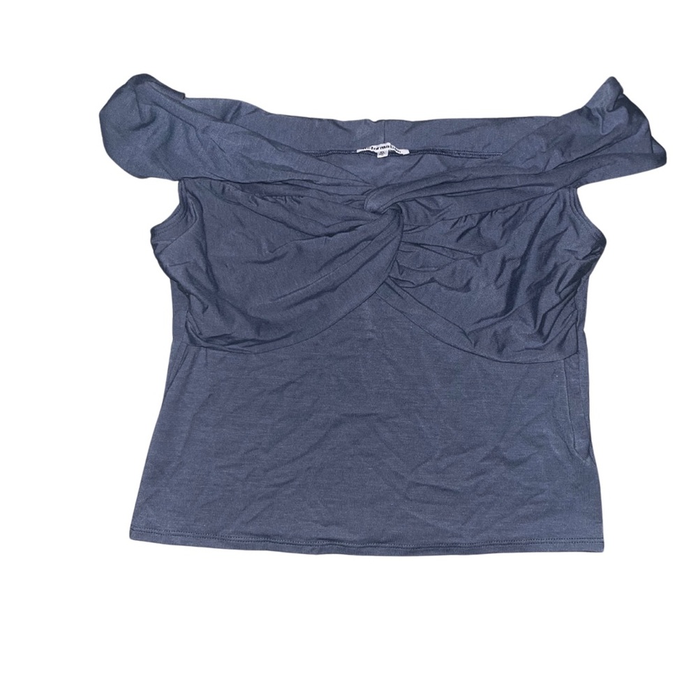 Reformation Off-Shoulder Ruched Blouse